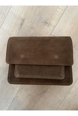 Musthave basic bag suede brown