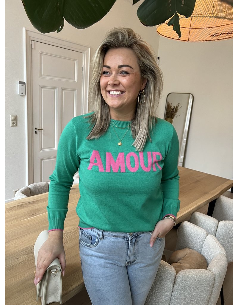 Favorite amour sweater green
