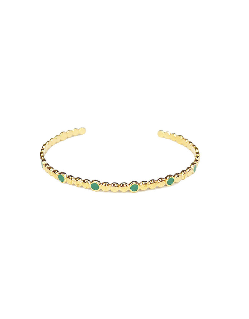 Cute dots bracelet green