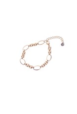 Go Dutch Label D&E | Oval chain bracelet - goud
