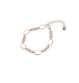 Go Dutch Label D&E | Oval chain bracelet - goud