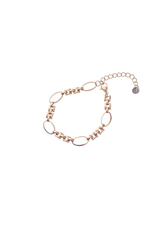 Go Dutch Label D&E | Oval chain bracelet - goud