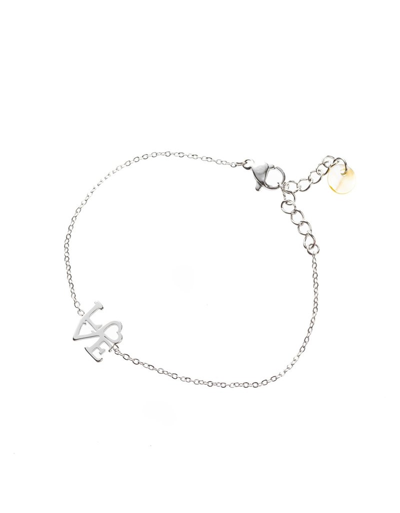 Go Dutch Label D&E | Love bracelet - zilver
