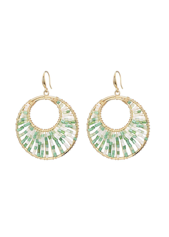 21Jewelz Beads earrings green
