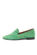 Babouche Babouche - Studded loafer green