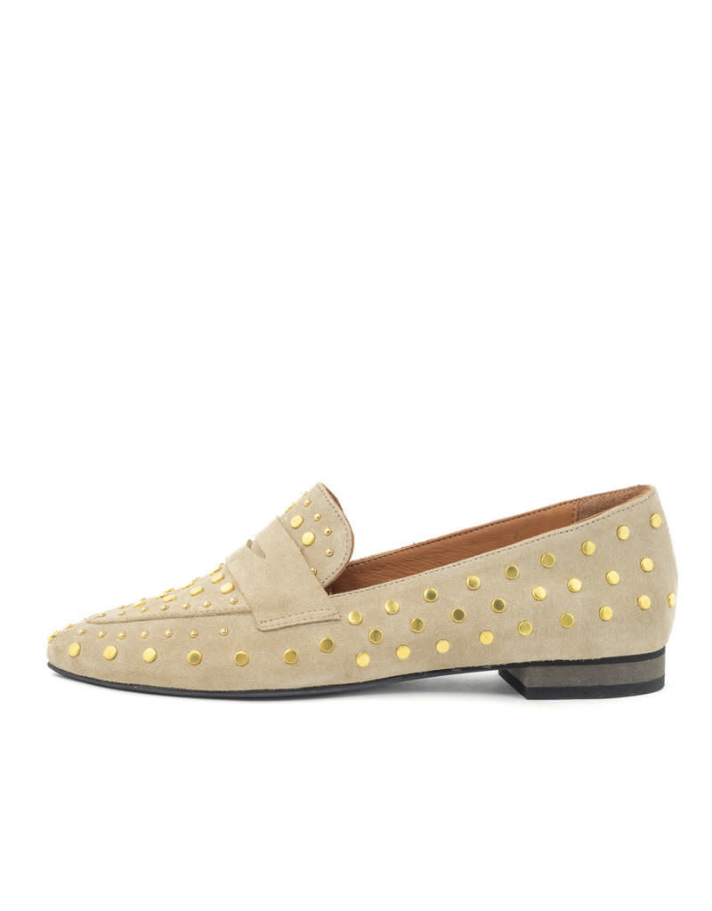 Babouche Babouche - Studded loafer beige