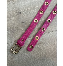 21Jewelz Musthave Gold Ring Belt | Fuchsia