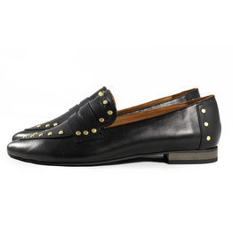 Babouche Babouche - Studded leather loafer black