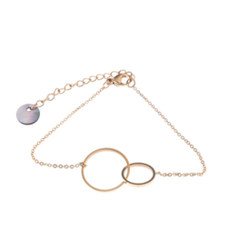 Go Dutch Label D&E | Double O bracelet - goud