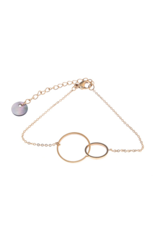 Go Dutch Label D&E | Double O bracelet - goud