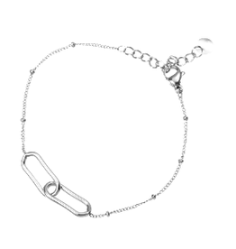Go Dutch Label Linked chain bracelet silver