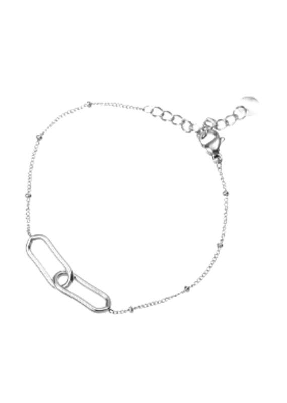 Go Dutch Label D&E | Linked chain bracelet - zilver