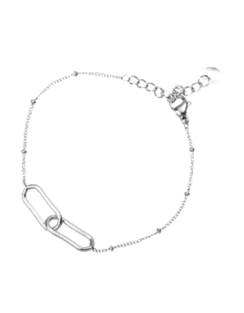 Go Dutch Label Linked chain bracelet silver