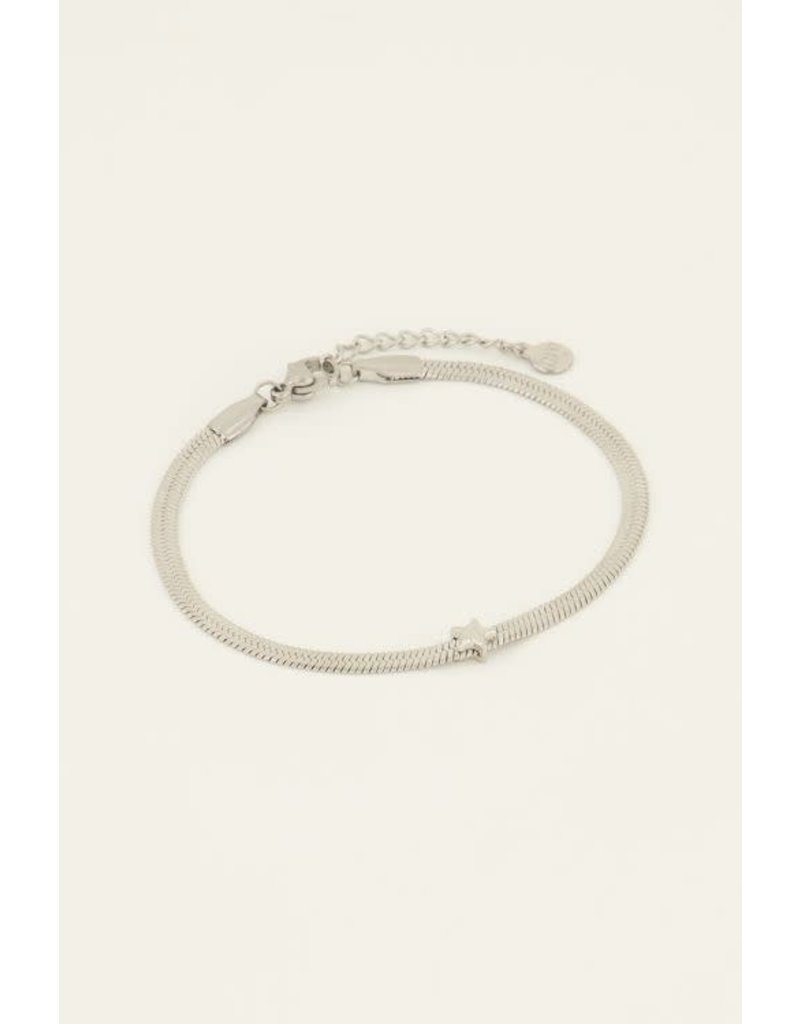 Armband met & ster zilver 21Jewelz