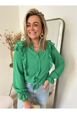 21Jewelz Musthave ruffle blouse green