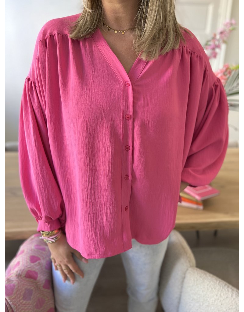 21Jewelz Puff blouse pink