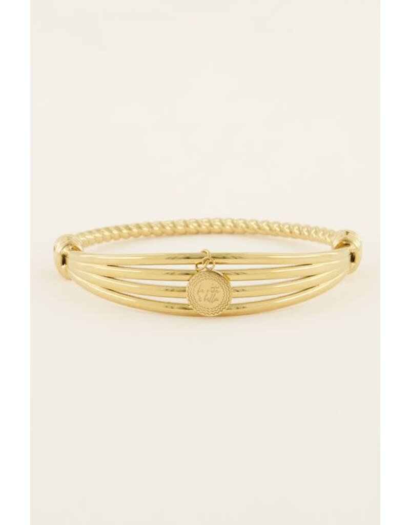 My Jewellery Bangle met bedel & verschillende lagen