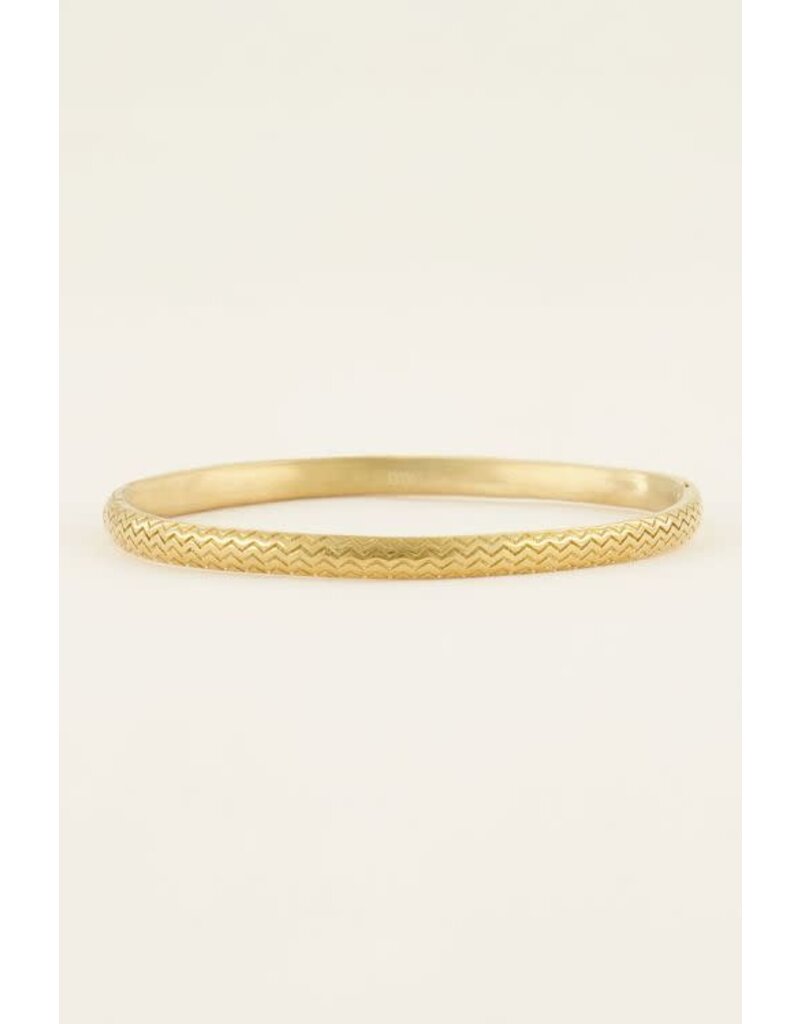 My Jewellery Bangle met zigzag patroon