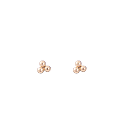 Go Dutch Label Drie bolletjes studs - goud