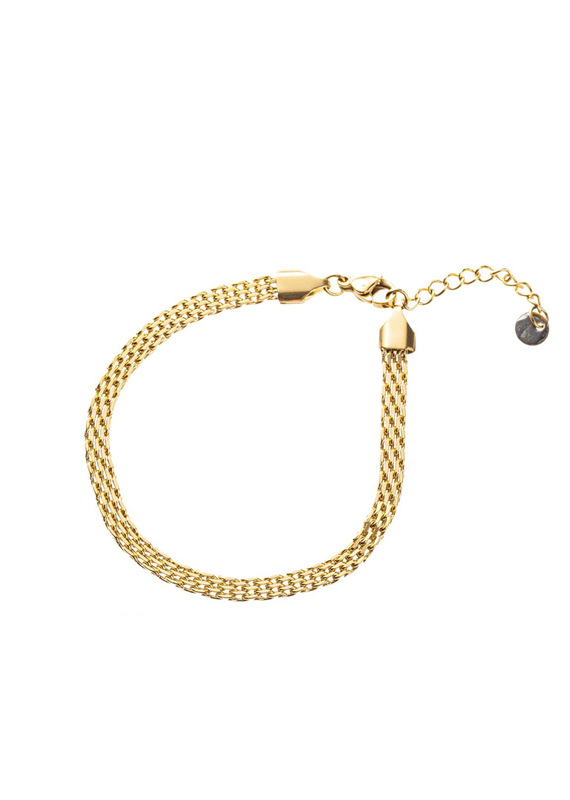 Go Dutch Label D&E - Flat bracelet gold