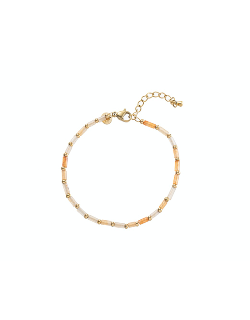 Go Dutch Label D&E - Long bead bracelet gold