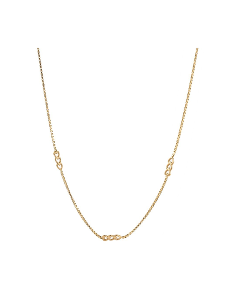 Go Dutch Label D&E Subtle Heart Necklace gold