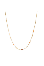 Go Dutch Label D&E - Terra stone necklace gold