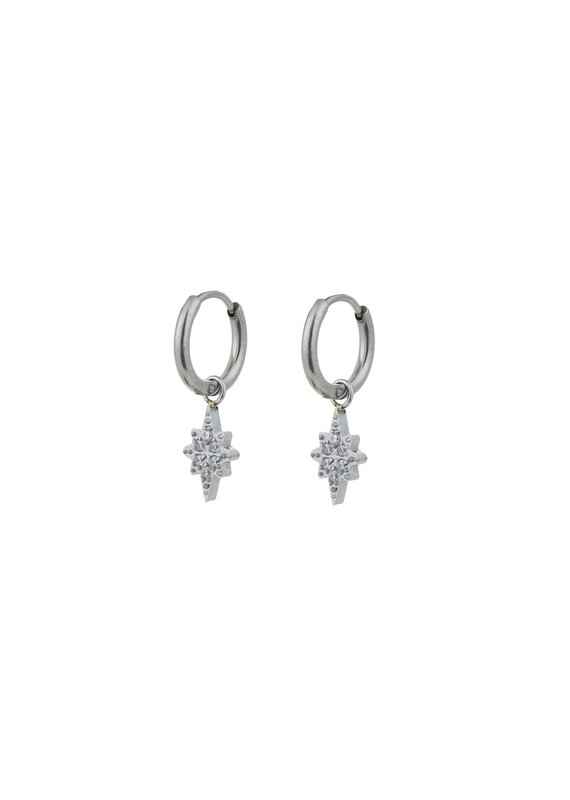 Go Dutch Label Little diamond stars earrings