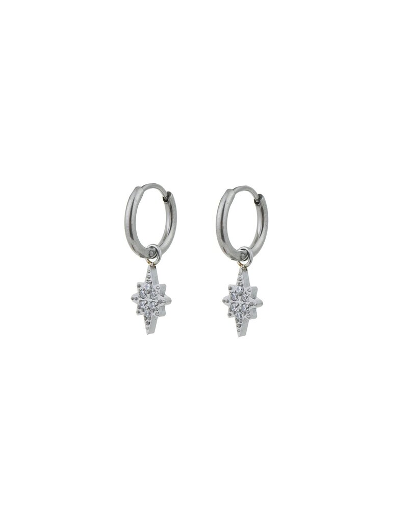 Go Dutch Label Little diamond stars earrings