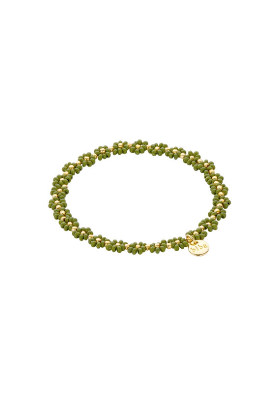 Biba Cute flower bracelet olive green