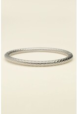 My Jewellery My Jewellery | Bangle met geruit patroon - zilver