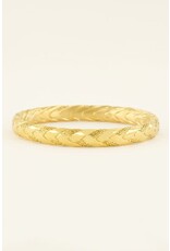 My Jewellery Gevlochten bangle met zigzag patroon