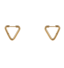 Go Dutch Label D&E - Triangle earrings gold