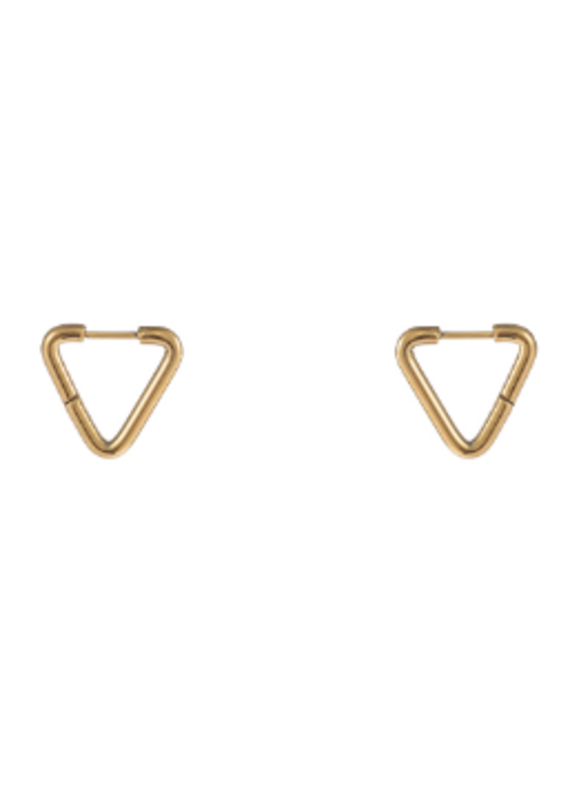 Go Dutch Label D&E - Triangle earrings gold