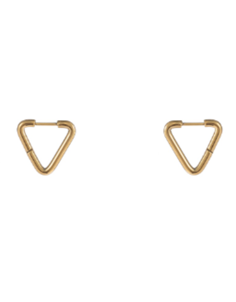 Go Dutch Label D&E - Triangle earrings gold