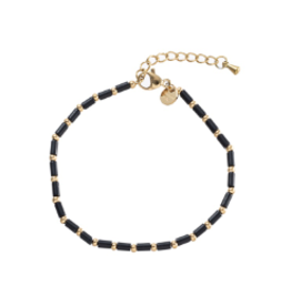 Go Dutch Label D&E - Black beads bracelet