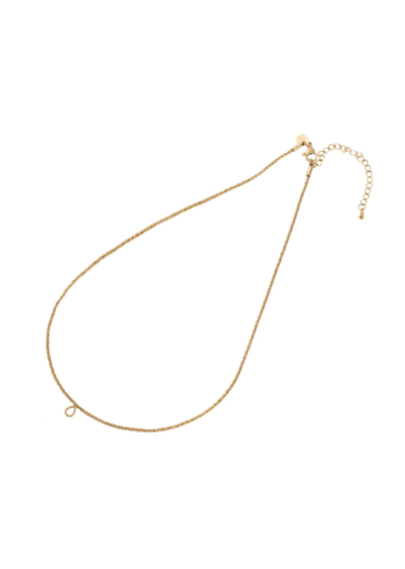 Go Dutch Label D&E - Open drop necklace gold