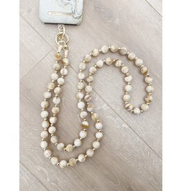 21Jewelz Phone cord gold/beige