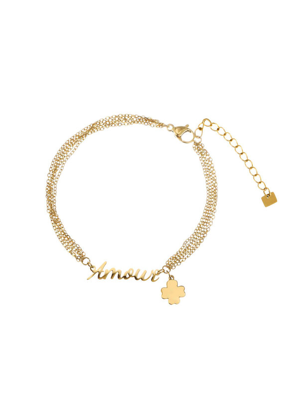 21Jewelz Amour clover bracelet