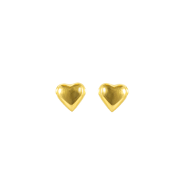 21Jewelz Studs hart oorbellen - goud