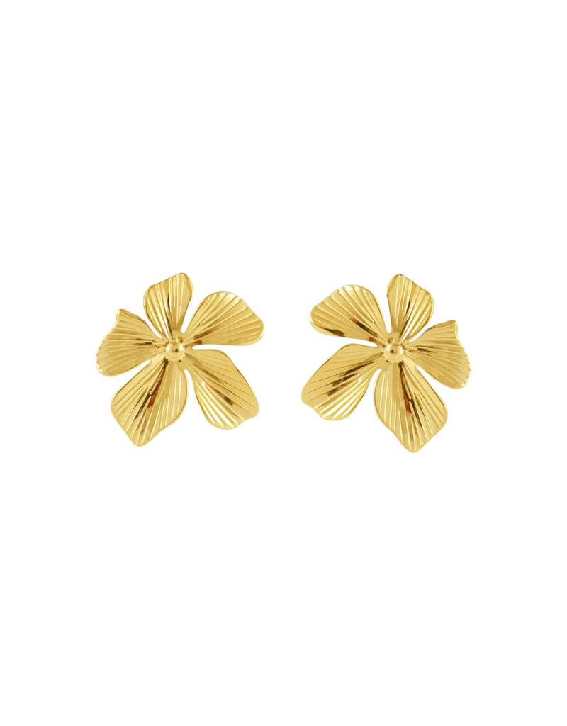 21Jewelz Studs bloem oorbellen - goud