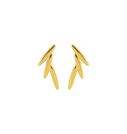 21Jewelz Triple gold studs oorbellen - goud