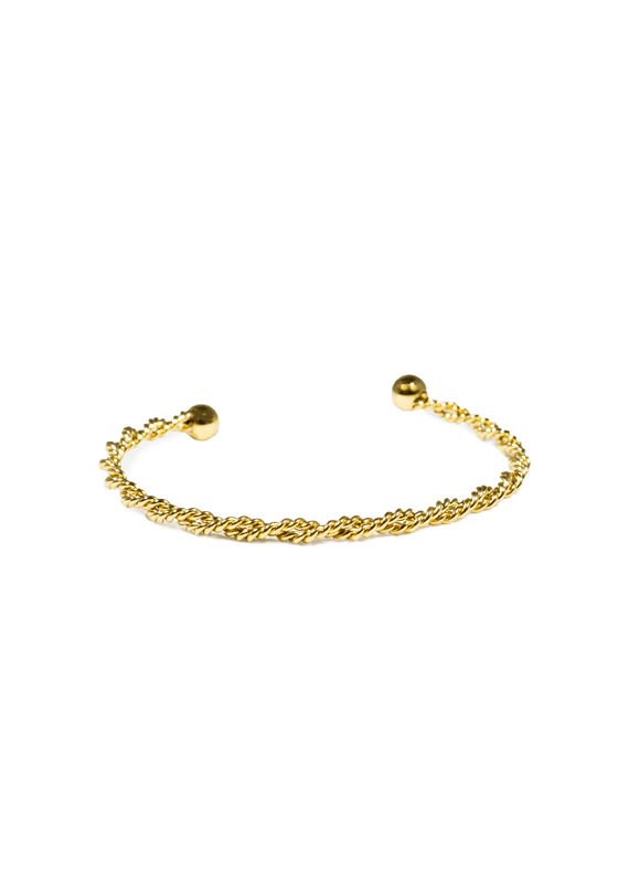 21Jewelz Gedraaide bangle - goud