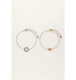 My Jewellery Moeder & dochter armband - zilver/goud