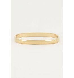 My Jewellery My Jewellery - Bangle rechthoekig breed - goud