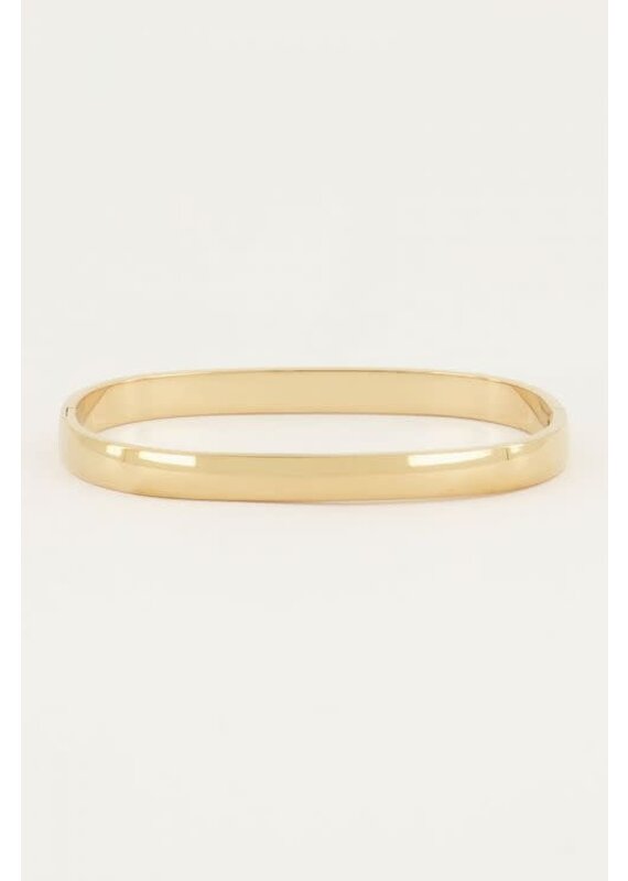 My Jewellery My Jewellery - Bangle rechthoekig breed - goud