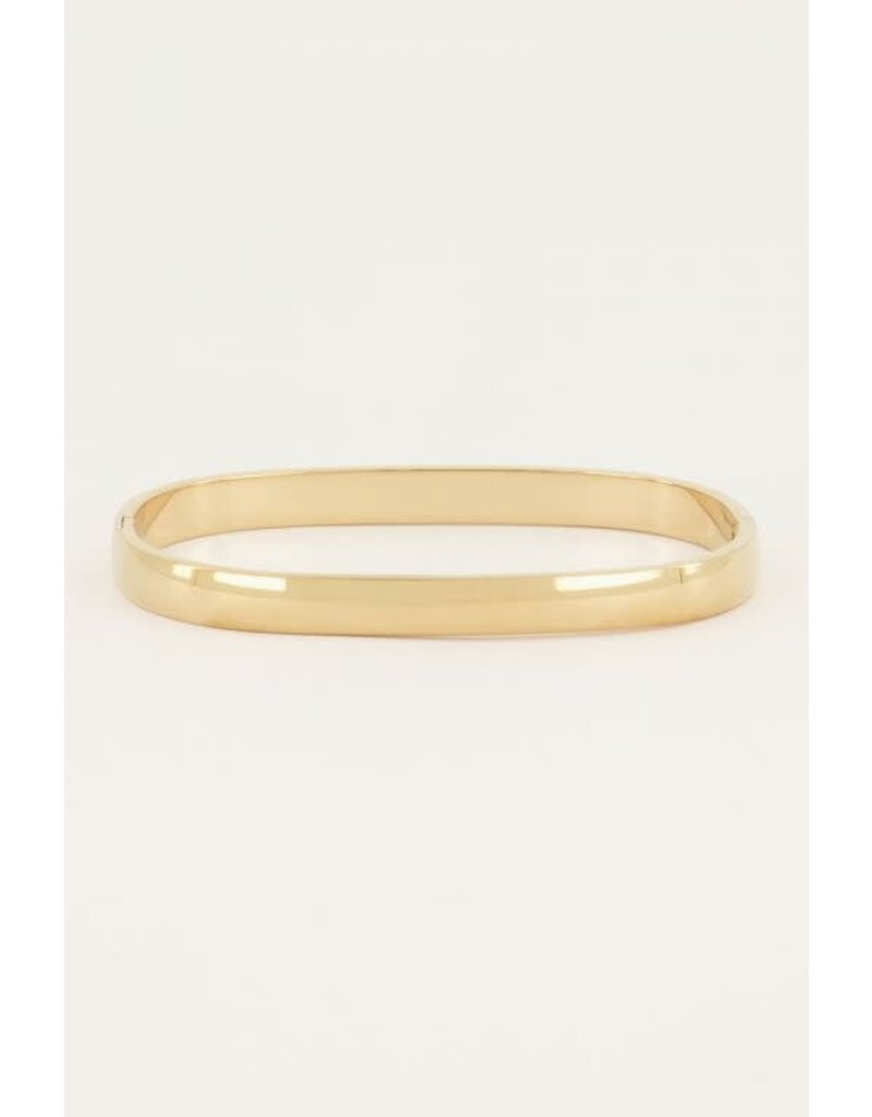 My Jewellery My Jewellery - Bangle rechthoekig breed - goud