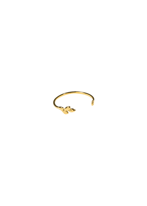 21Jewelz Open ring blaadje - goud