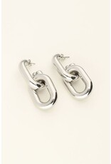 My Jewellery Dubbele ovale oorhangers - zilver