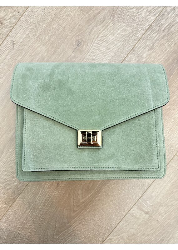 21Jewelz Favorite fashion tas - suede mintgroen